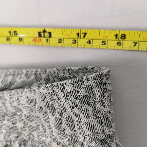 WHISTLES 34 Leopard Print Skinny Jeans Ivory Silver Trousers W34 L27 Ankle - Picture 5 of 10